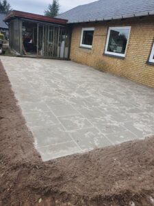 Etablering af terrasse efter