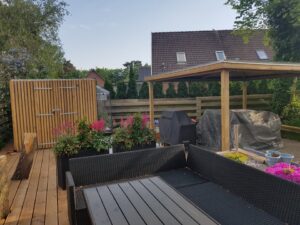 Opførsel af træterrasse efter 2